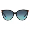 Tiffany & Co . Tf 4193b 80019s Womens Cat-eye Sunglasses In Black