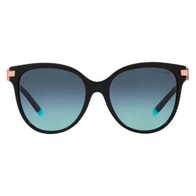 Tiffany & Co . Tf 4193b 80019s Womens Cat-eye Sunglasses In Black