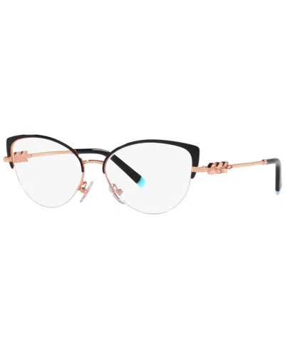 Tiffany & Co Tf1145b Women's Cat Eye Eyeglasses In Black On Rubedo