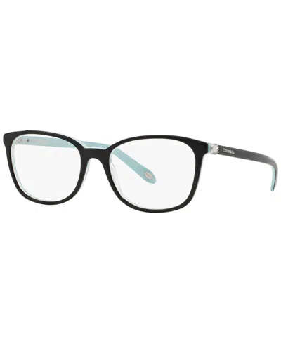 Tiffany & Co Tf2109bf Tiffany Aria Women's Square Low Bridge Fit Eyeglasses In Black,blue
