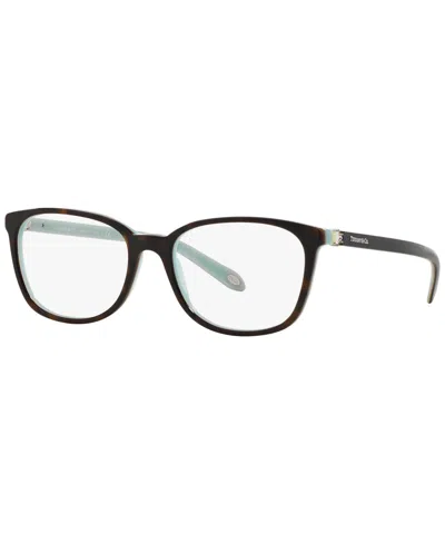 Tiffany & Co Tf2109bf Tiffany Aria Women's Square Low Bridge Fit Eyeglasses In Tortoise
