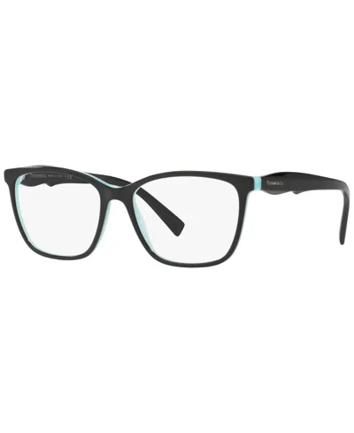 Tiffany & Co Tf2175 Women's Square Eyeglasses In Black On Tiffany Blue