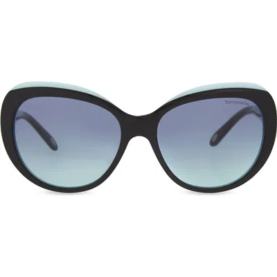 Tiffany & Co Tf4122 1837 Cat Eye-frame Sunglasses In Black