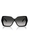 Tiffany & Co . 129mm Gradient Pillow Sunglasses In Black