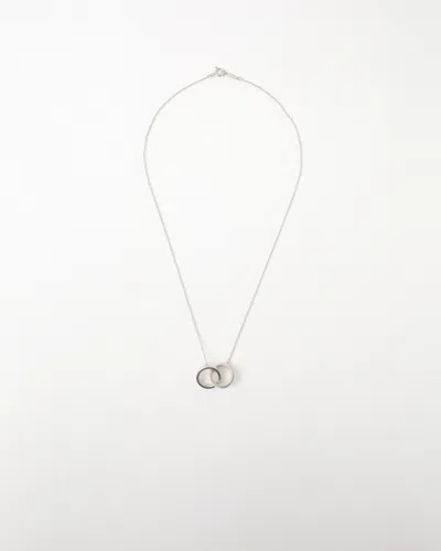 Tiffany & Co 1837 Double Ring Necklace In Silver