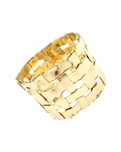 Tiffany & Co . 18k Basket Weave Bracelet (authentic ) In Gold