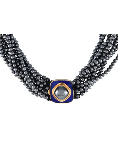 Tiffany & Co . 18k Hematite Necklace In Black