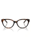 Tiffany & Co . 52mm Cat Eye Optical Glasses In Brown