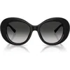 Tiffany & Co . 52mm Gradient Round Sunglasses In Black
