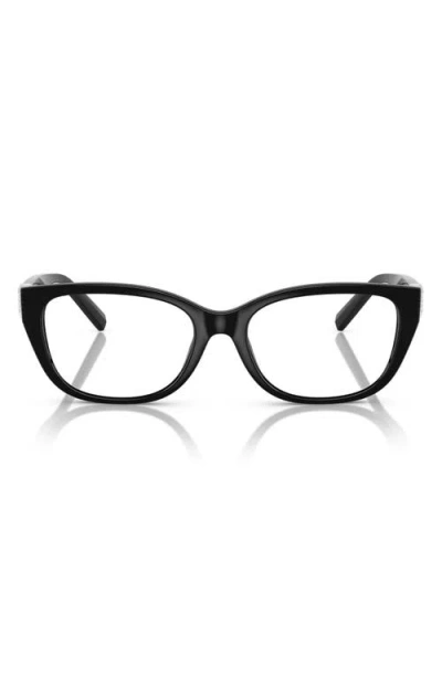Tiffany & Co . 52mm Pillow Optical Glasses In Black