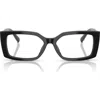 Tiffany & Co . 52mm Rectangular Optical Glasses In Black/demo Lens