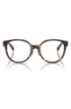 Tiffany & Co . 52mm Round Optical Glasses In Havana