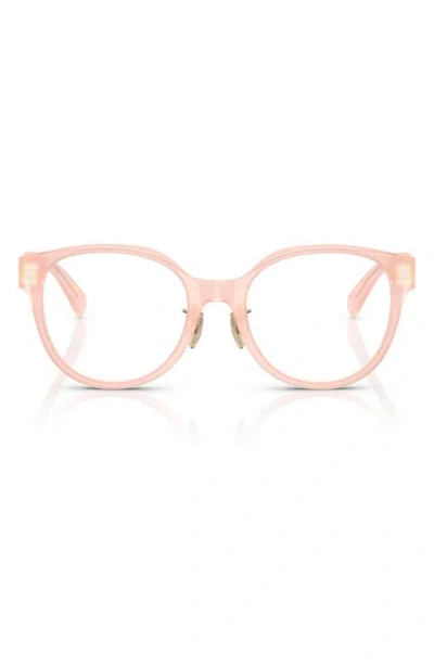 Tiffany & Co . 52mm Round Optical Glasses In Opal Pink