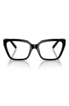 Tiffany & Co . 52mm Square Optical Glasses In Black