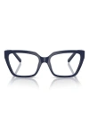 Tiffany & Co . 52mm Square Optical Glasses In Dark Blue