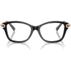 Tiffany & Co . Butterfly 51mm Low Bridge Rectangular Optical Glasses In Black