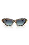 Tiffany & Co . 53mm Cat Eye Sunglasses In Brown
