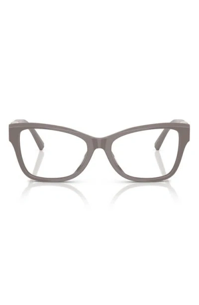 Tiffany & Co . 54mm Butterfly Optical Glasses In Chocolate Truffle/demo Lens