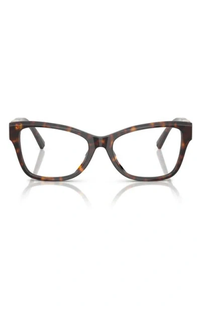 Tiffany & Co . 54mm Butterfly Optical Glasses In Havana/demo Lens