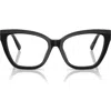 Tiffany & Co . 54mm Cat Eye Optical Glasses In Black/demo Lens