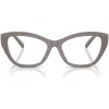 Tiffany & Co . 54mm Cat Eye Optical Glasses In Chocolate Truffle/demo Lens
