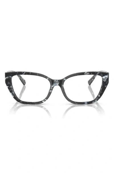 Tiffany & Co . 54mm Cat Eye Optical Glasses In Havana