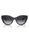 Tiffany & Co . 54mm Gradient Cat Eye Sunglasses In Grey Flash