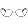 Tiffany & Co . 54mm Oval Optical Glasses In Black Gold