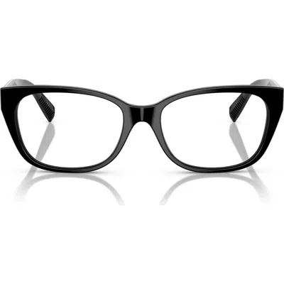 Tiffany & Co . 54mm Pillow Optical Glasses In Black