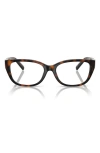 Tiffany & Co . 54mm Pillow Optical Glasses In Havana