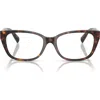 Tiffany & Co . 54mm Pillow Optical Glasses In Havana