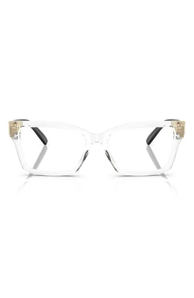 Tiffany & Co . 54mm Square Optical Glasses In Clear/demo Lens