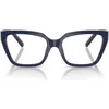 Tiffany & Co . 54mm Square Optical Glasses In Blue