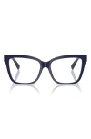 Tiffany & Co . 55mm Cat Eye Optical Glasses In Dark Blue