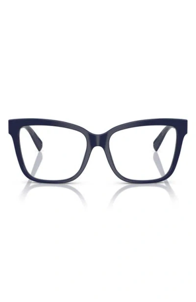 Tiffany & Co . 55mm Cat Eye Optical Glasses In Dark Blue