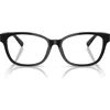Tiffany & Co . 55mm Pillow Optical Glasses In Black/demo Lens