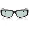 Tiffany & Co . 55mm Pillow Sunglasses In Black/light Azure