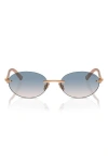 Tiffany & Co Geometric Frame Sunglasses In Rose Gold