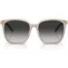Tiffany & Co . 56mm Gradient Square Sunglasses In Opal Taupe/grey Gradient
