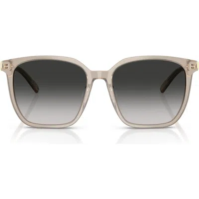 Tiffany & Co . 56mm Gradient Square Sunglasses In Opal Taupe/grey Gradient