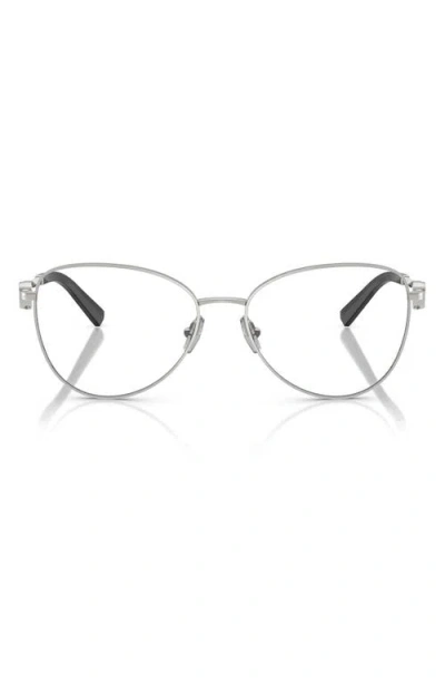 Tiffany & Co . 56mm Pilot Optical Glasses In Silver