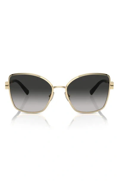 Tiffany & Co . 58mm Gradient Butterfly Sunglasses In Black