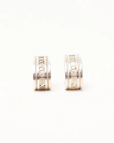 Tiffany & Co Atlas Earrings In Silver