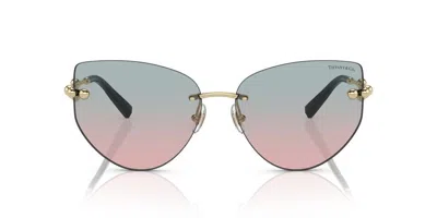 Tiffany & Co Geometric Frame Gradually Changing Sunglasses In Multi