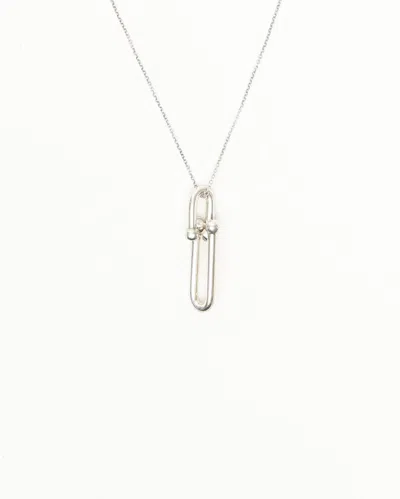 TIFFANY & CO TIFFANY & CO ELONGATED LINK PENDANT IN STERLING SILVER