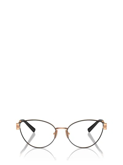 Tiffany & Co . Eyeglasses In Black On Rose Gold