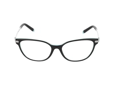 Tiffany & Co . Eyeglasses In Black On Tiffany Blue
