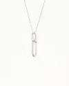 Tiffany & Co Hardwear Elongated Link Pendant In Silver Necklace