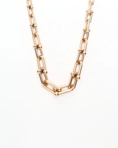 Tiffany & Co Hardwear Graduated Link 18kt Rose Gold Necklace
