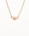 Tiffany & Co Large Double Link Pendant 18kt Rose Gold